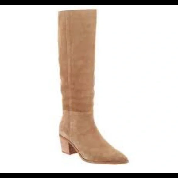 Franco Sarto Tan Knee-High Boots - Picture 1 of 9